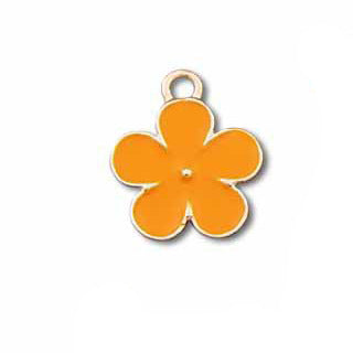 Wholesale 10pcs Small Flower Diy Alloy Oil Drip Keychain Pendant